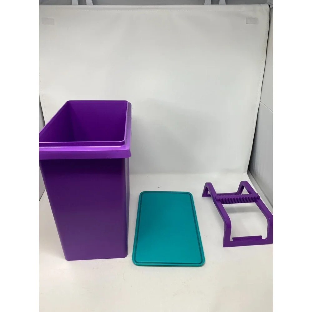 Tupperware‎ Hostess Beach Bright Picnic Totes & Cup Teal & Purple Retro Set